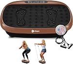 LifePro Hexaplate Lite Machine d'exercice à plaque vibrante avec points d'acupression magnétiques - Machine à plaque vibrante pour entraînement complet du corps - Plaque vibrante avec bandes de résistance et de boucle pour le fitness