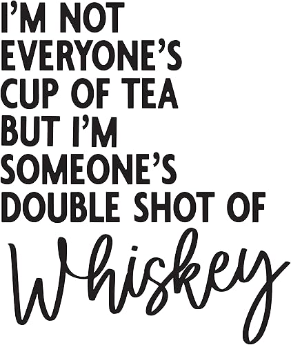 Divertidos refranes de bebida termo-adhesivas termo-adhesivas con apliques de transferencia para camisetas de tela y ropa  I'm not Everyones Cup of