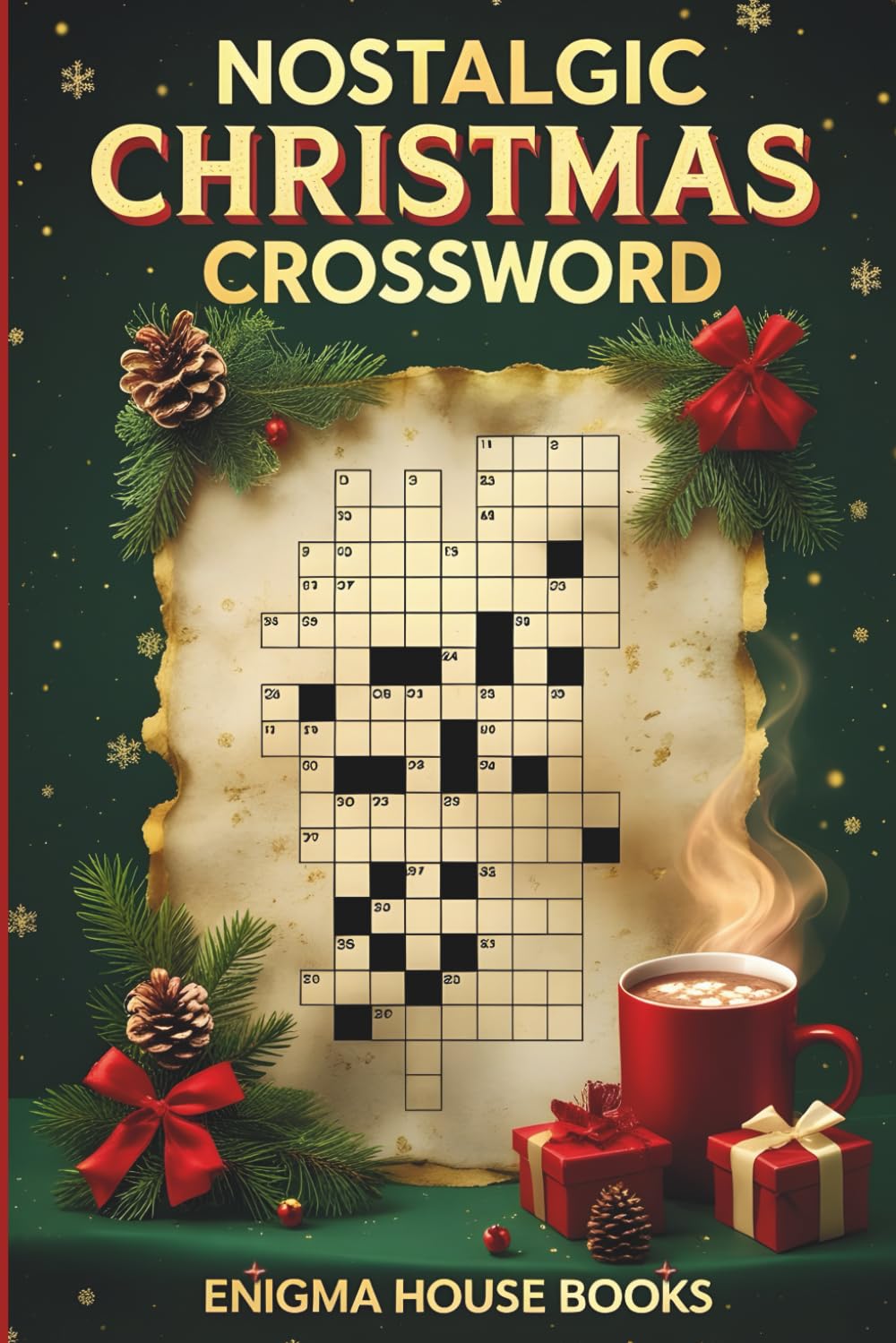 Nostalgic Christmas Crossword: Retro crossword puzzles for adults and seniors from the 50s to the 2000s
