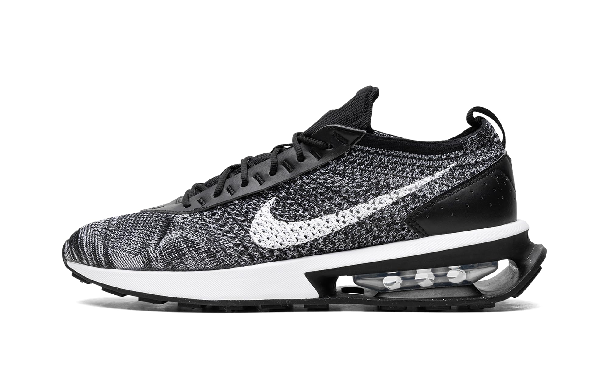Nike Womens Air Max Flyknit Racer DM9073 001 (us_Footwear_Size_System, Adult, Women, Numeric, Medium, Numeric_5) Black/White