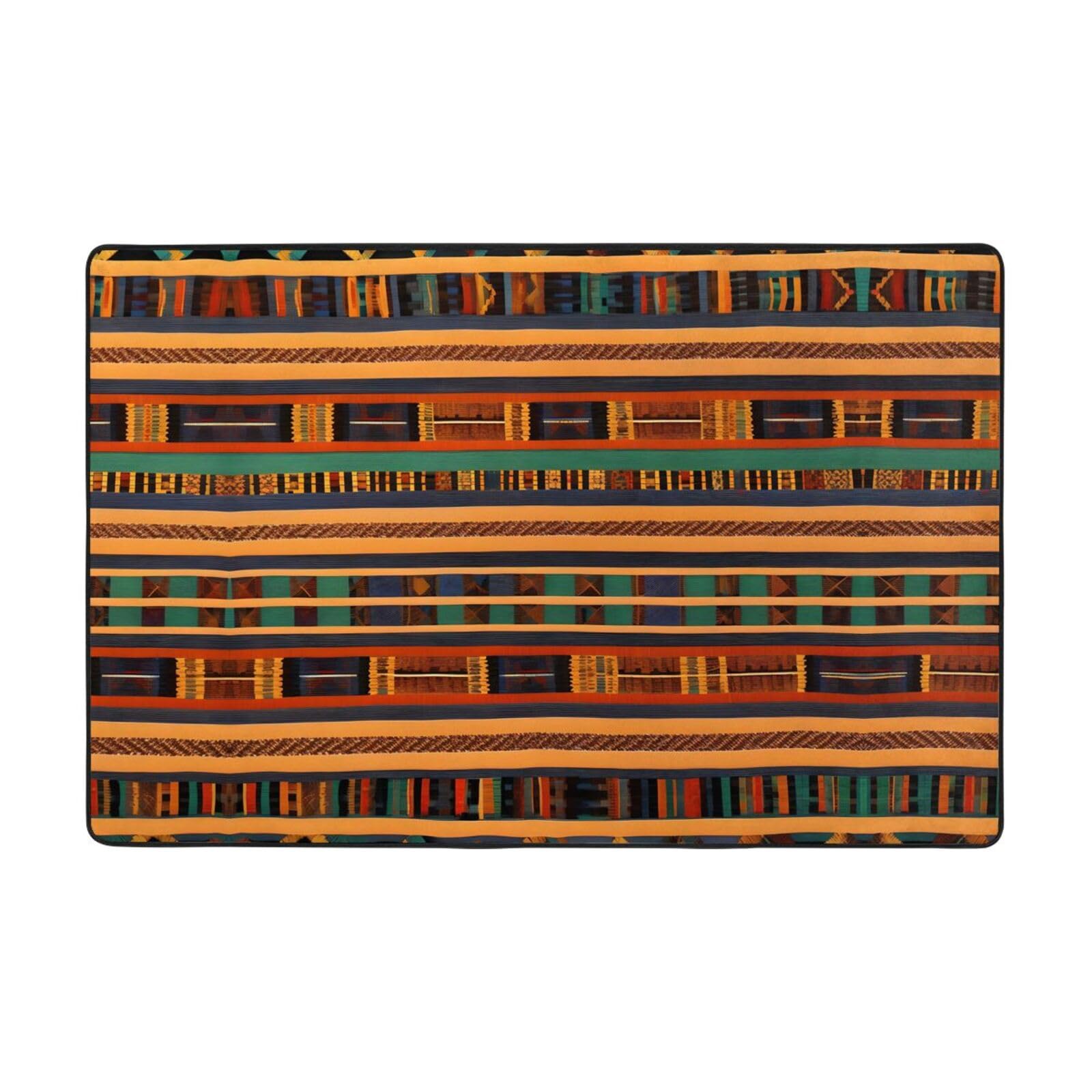 Tapis super doux imprimé africain tissé pour décoration de maison