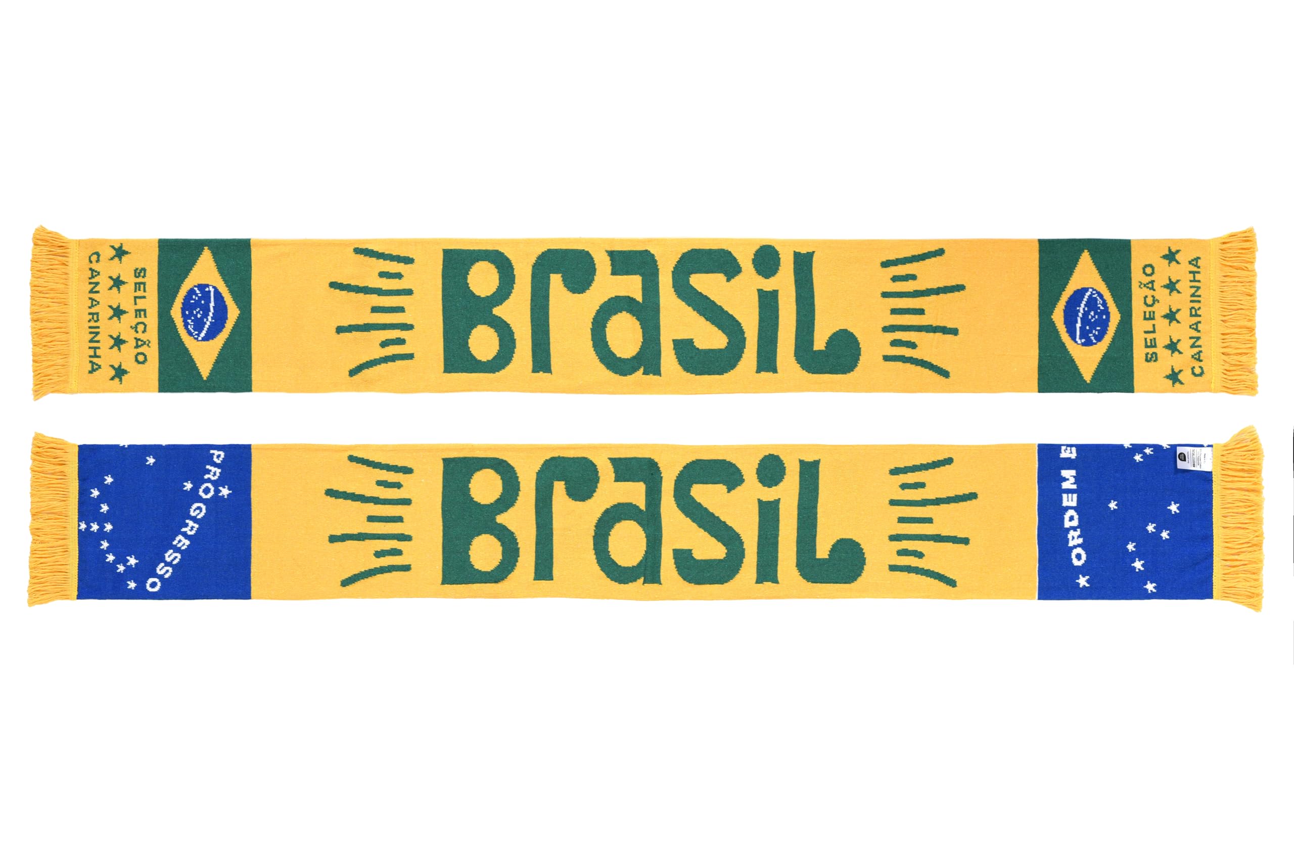 Brasil Dzianinowy szalik z bawełny z recyklingu