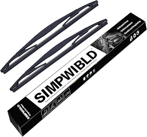 SIMPWIBLD Escobilla de limpiaparabrisas de repuesto para Nissan Cube 2009-20142009-2020 Nissan Murano repuesto de equipo original de 12 pulgadas