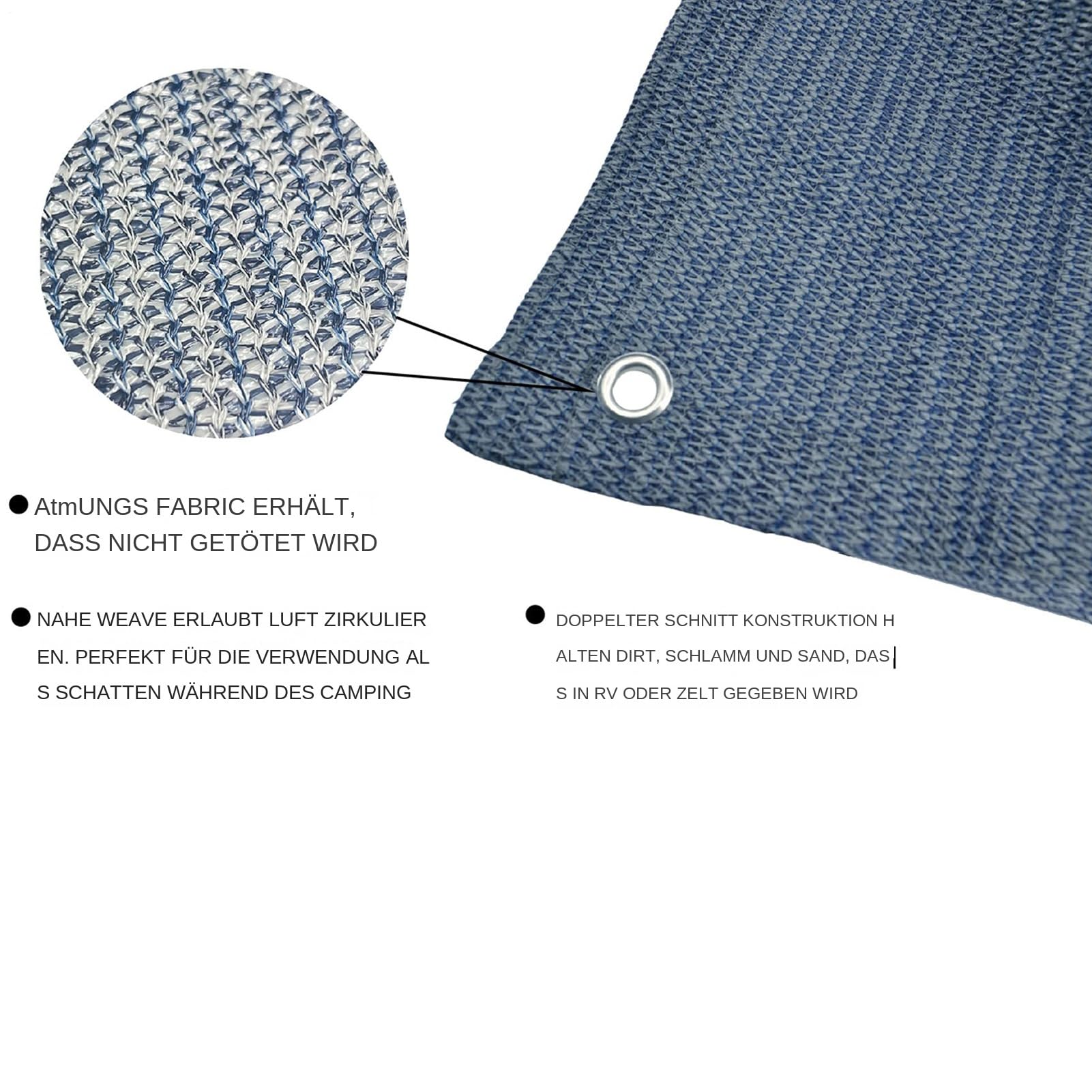 Stuoia da campeggio Coperta Tappeto Impermeabile Resistente agli | Stuoia per Camper Outdoor Adatto a Escursionismo, Prato, Picnic, Deck, Portico