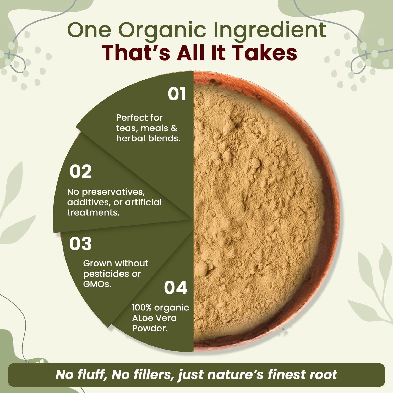 Organic Way Aloe Vera Leaf Powder - Origin - India (16 Ounce) — Amazon image 6