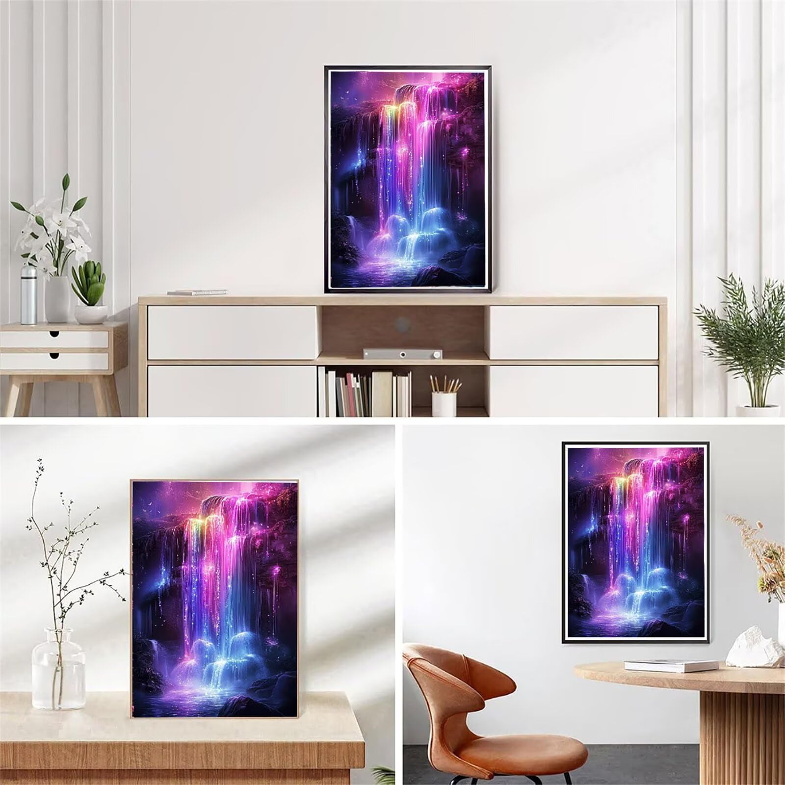 Obraz diamentowy 5D, błyszczący, obraz do malowania diamentami, pułapka, 90 x 120 cm, okrągły obraz dla dorosłych, z akcesoriami, "zrób to sam", mozaika, zestaw do majsterkowania do relaksu i