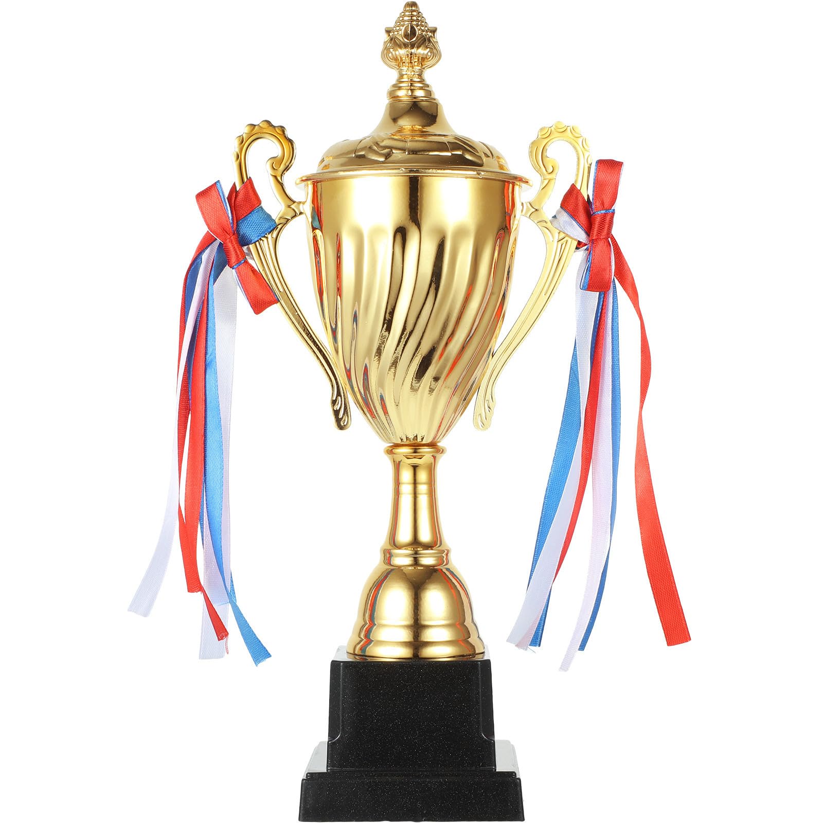 1pieza Trofeo Metálico Grande para Competición Escolar y Deportiva Copa Dorada de Premio para Torneo y Ceremonia Reconocimiento para Eventos Deportivos
