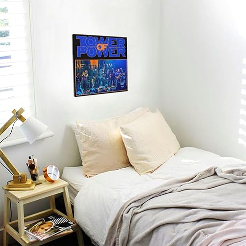 Miniatura 5 de OBLUE Póster artístico de Tower Singer of Power Band para decoración de pared para baño, dormitorio, hogar, oficina, sin marco, 12 x 12 pulgadas