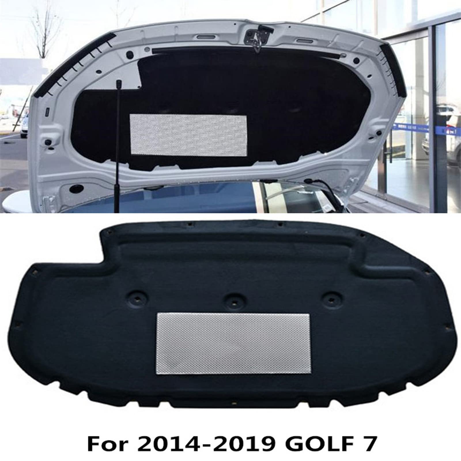 Car Hood Engine Insulation For Volkswagen VW Golf 7 Mk7 GTI 2015~2021 Soundproof Heat Cotton Liner Under The Cover Accessories - 34