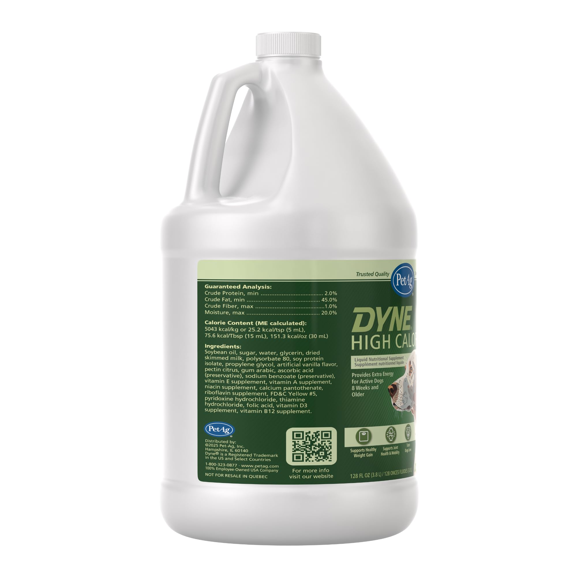 PetAg Dyne High Calorie Liquid Nutritional Supplement for Dogs & Puppies 8 Weeks and Older - 1 Gallon - Supports Performance and Endurance - Sweet Vanilla Flavor — Amazon image 7