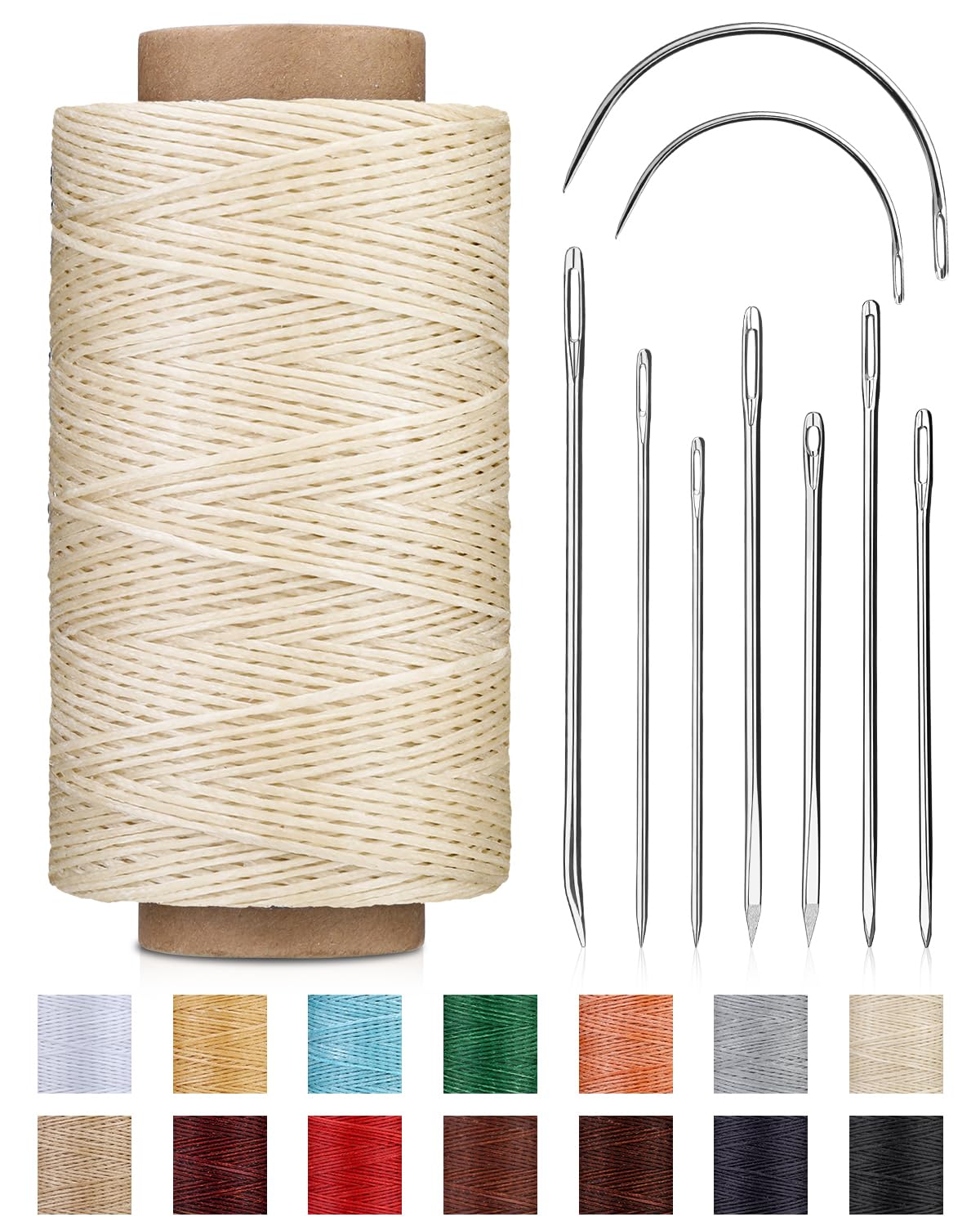 DIUDUS Hilo encerado resistente para tapicería de 218 yardas para coser a mano