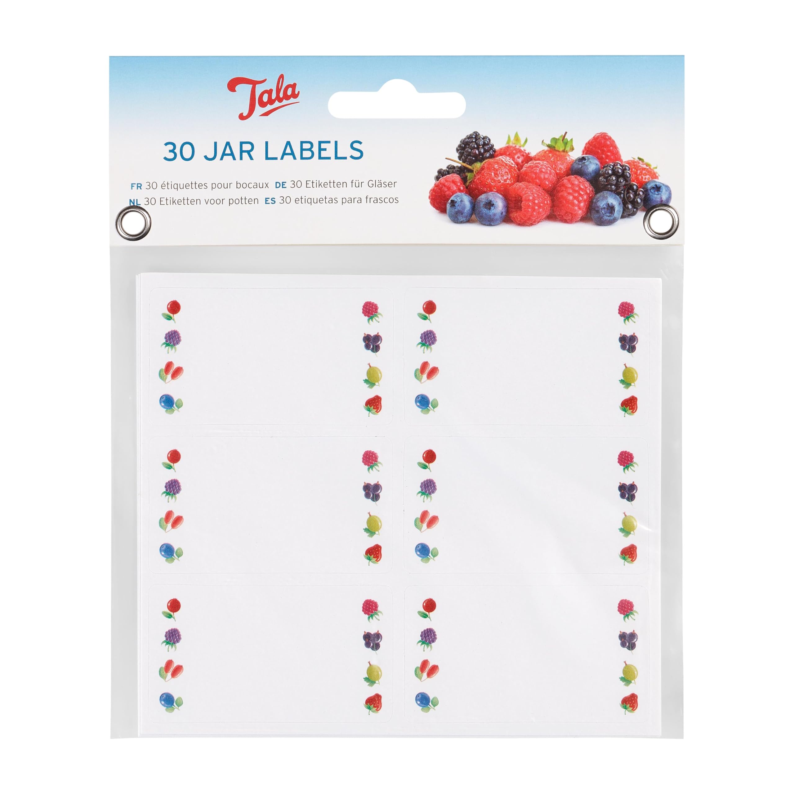 Tala Everyday Fruit Design Jam Preserving Label Set