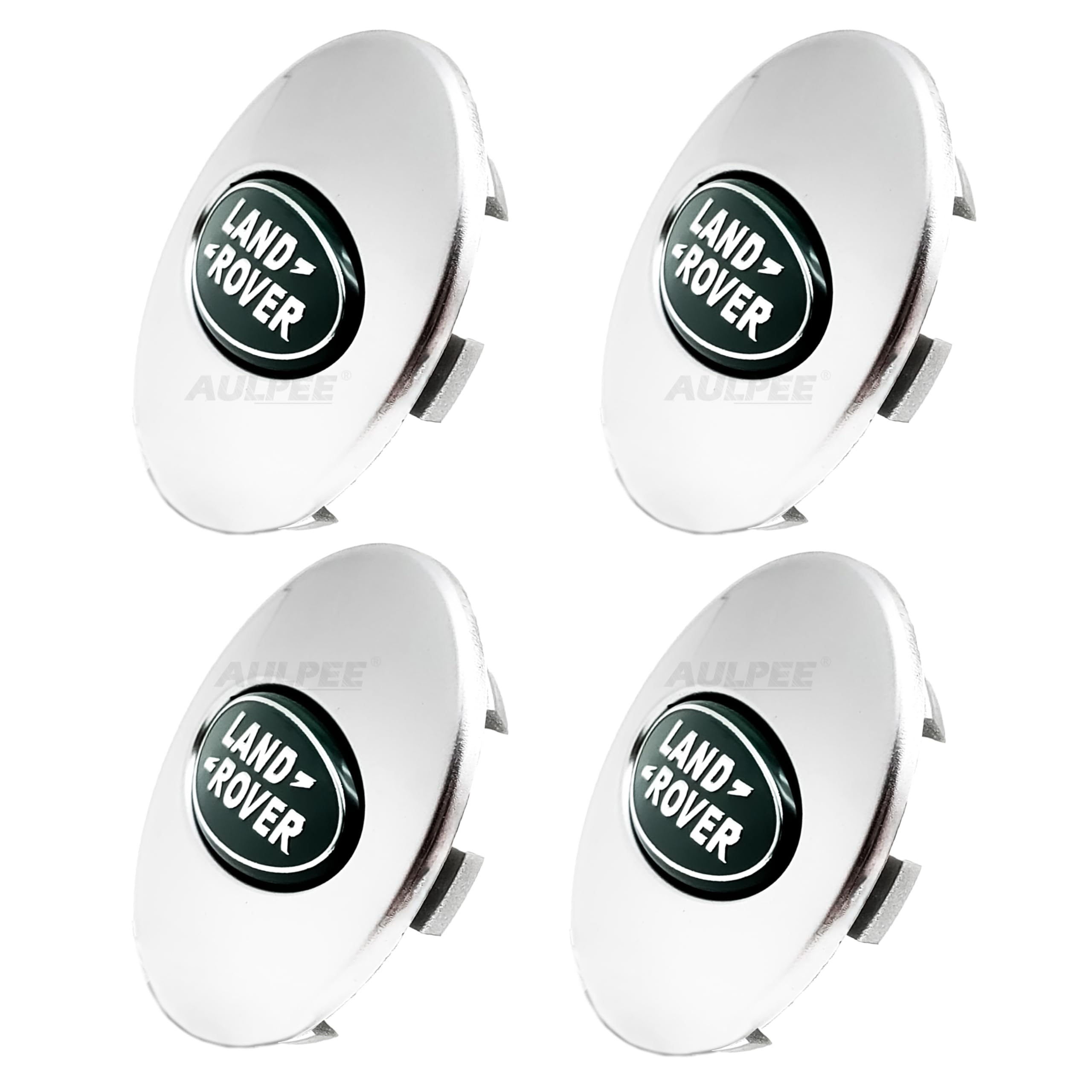 Wheel Hub Center Cap Center Logo Emblem Hub Cover 62mm ABS Material Compatible with Land R0ver Accessories (LR Chrome Green)