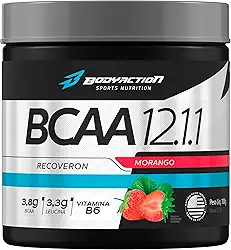 Bcaa 12.1.1 Recoveron (100g) Sabor Morango Bodyaction