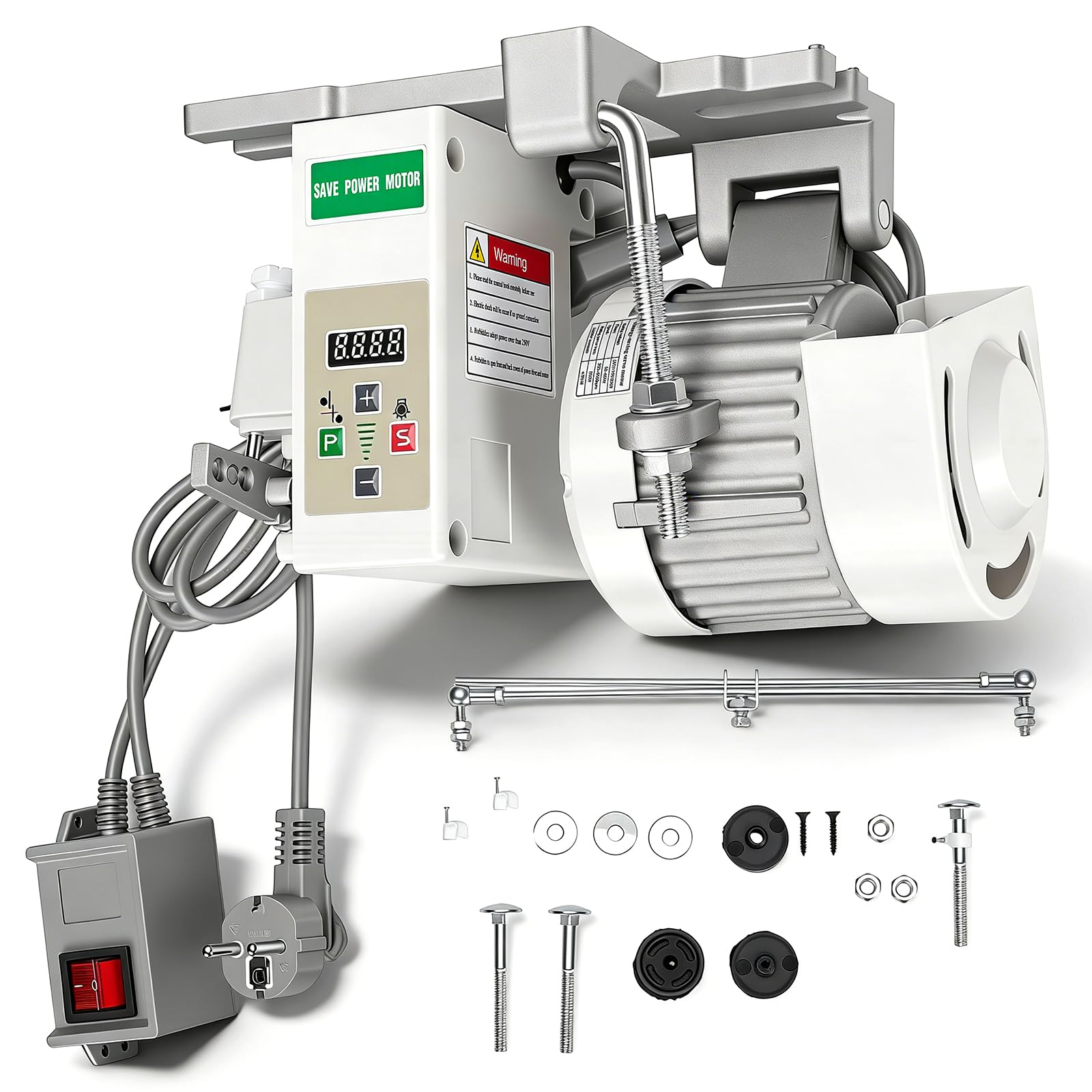 Motor Máquina Coser Eléctrica, 220V 750W Motor Máquina Coser 200-6500 Rpm Industrial Servomotor Ahorro Servomotor Sin Escobillas Coser Industrial Para Coser Industriales Domésticas