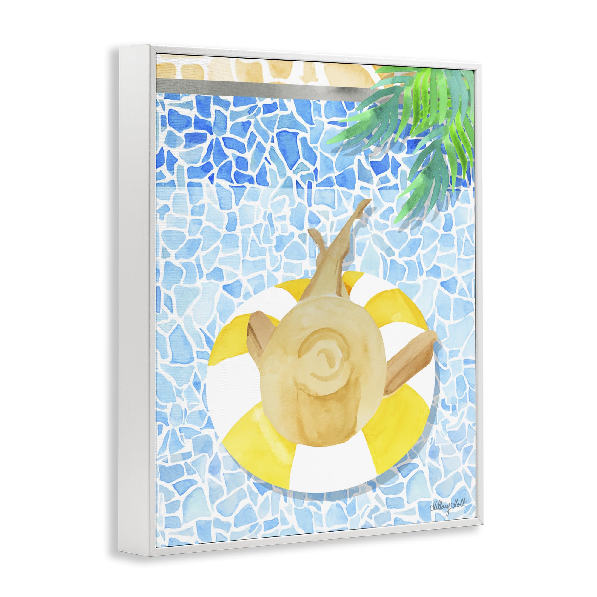 Poolside Drift Coastal Summer, stampa giclée incorniciata, 28 x 35 cm