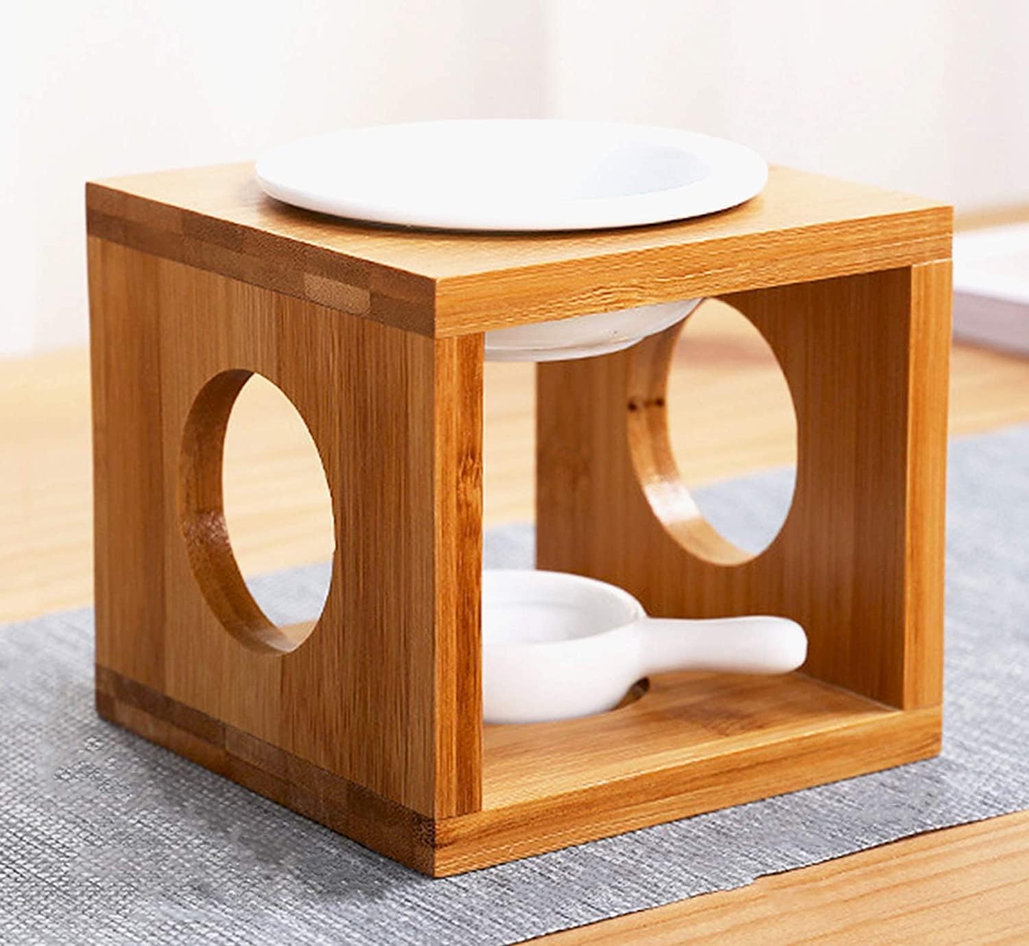 Lampe de Parfum de Nuit Brûleurs à Huile Céramique Essence Brûleur à