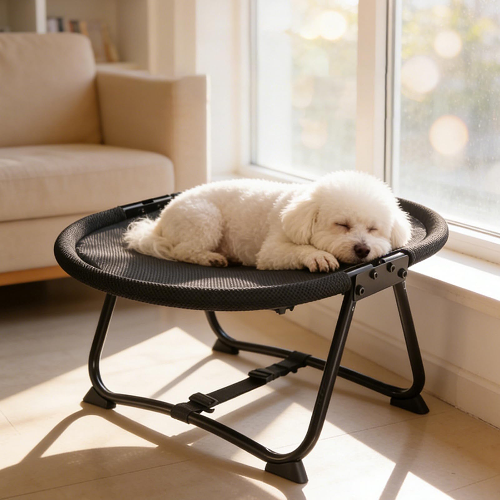 Cuccia Brandina Per Cani | Brandina Portatile Pieghievole Lavabile Antiscivolo,Pieghevole 57 x 41 x 26 cm Cuccia per Cani Sollevata | Animali Domestici Gatti Cuccioli Sonno Riposo Esterno Campeggio