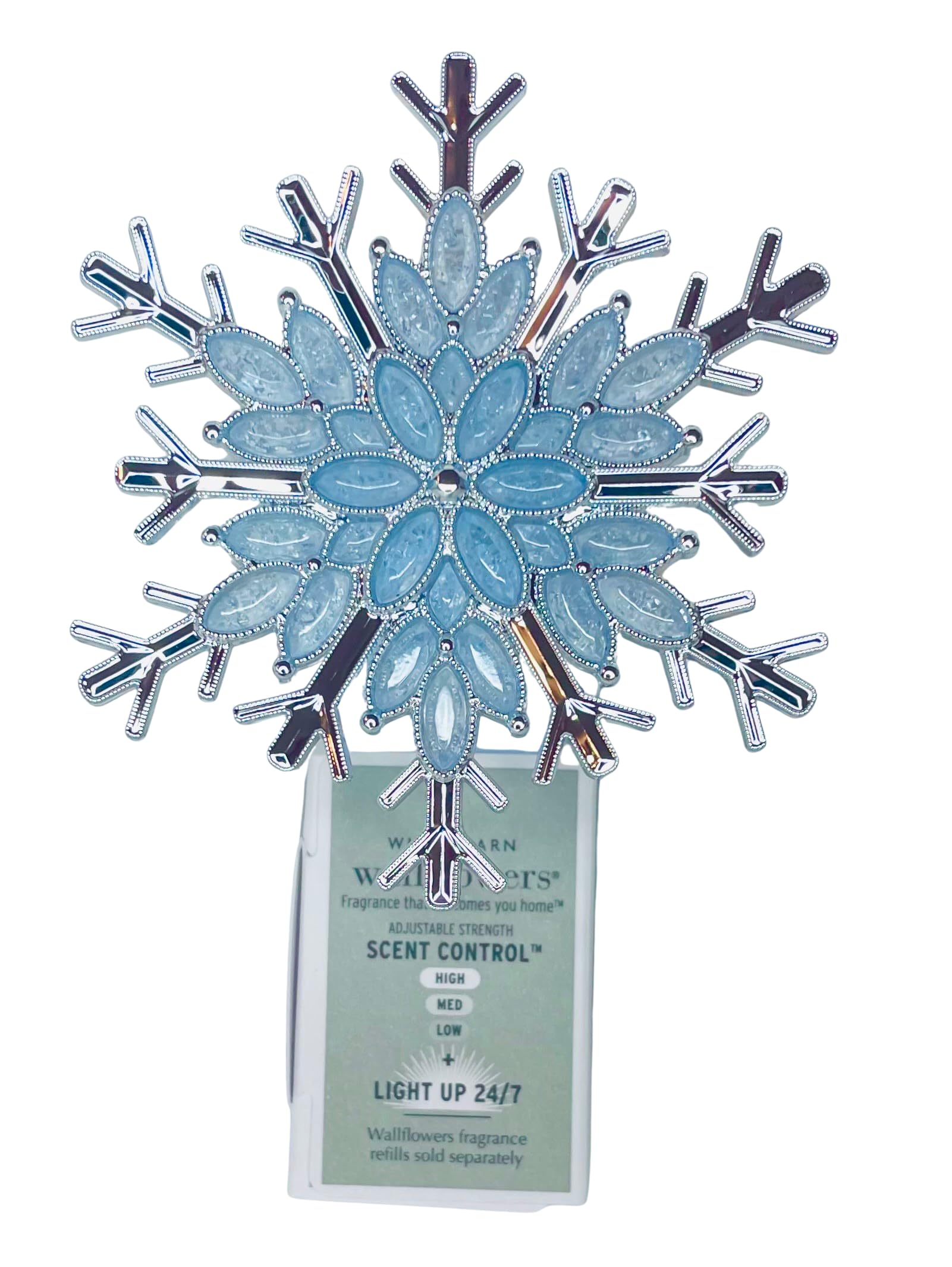 Bath & Body Works Copos De Nieve Azules: Enchufe Navideño Que Ilumina Y Ambienta Tu Hogar Con Magia
