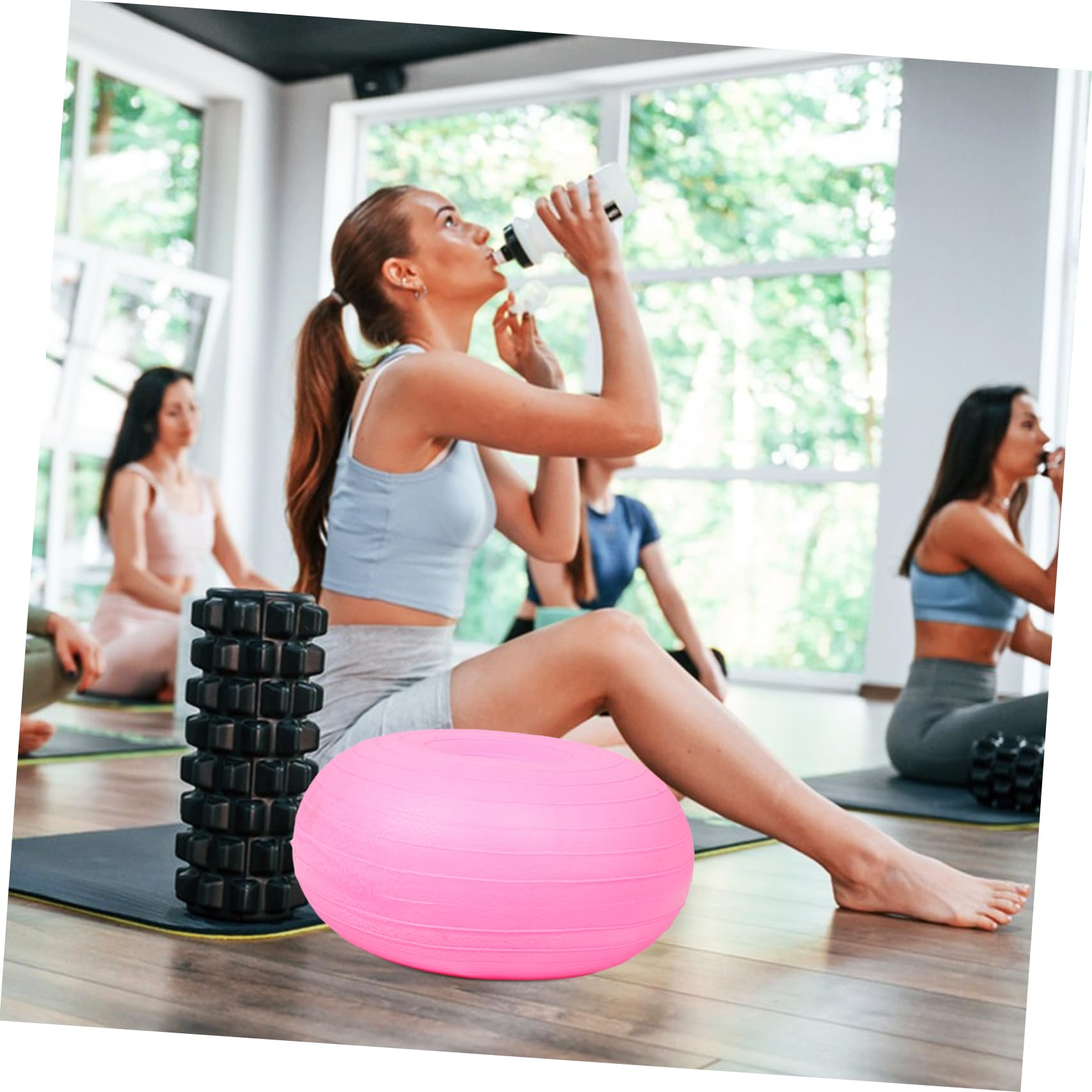 ibasenice Pelota De Entrenamiento Yoga Pilates Equilibrio Equipo De Ejercicio Duradera Integral