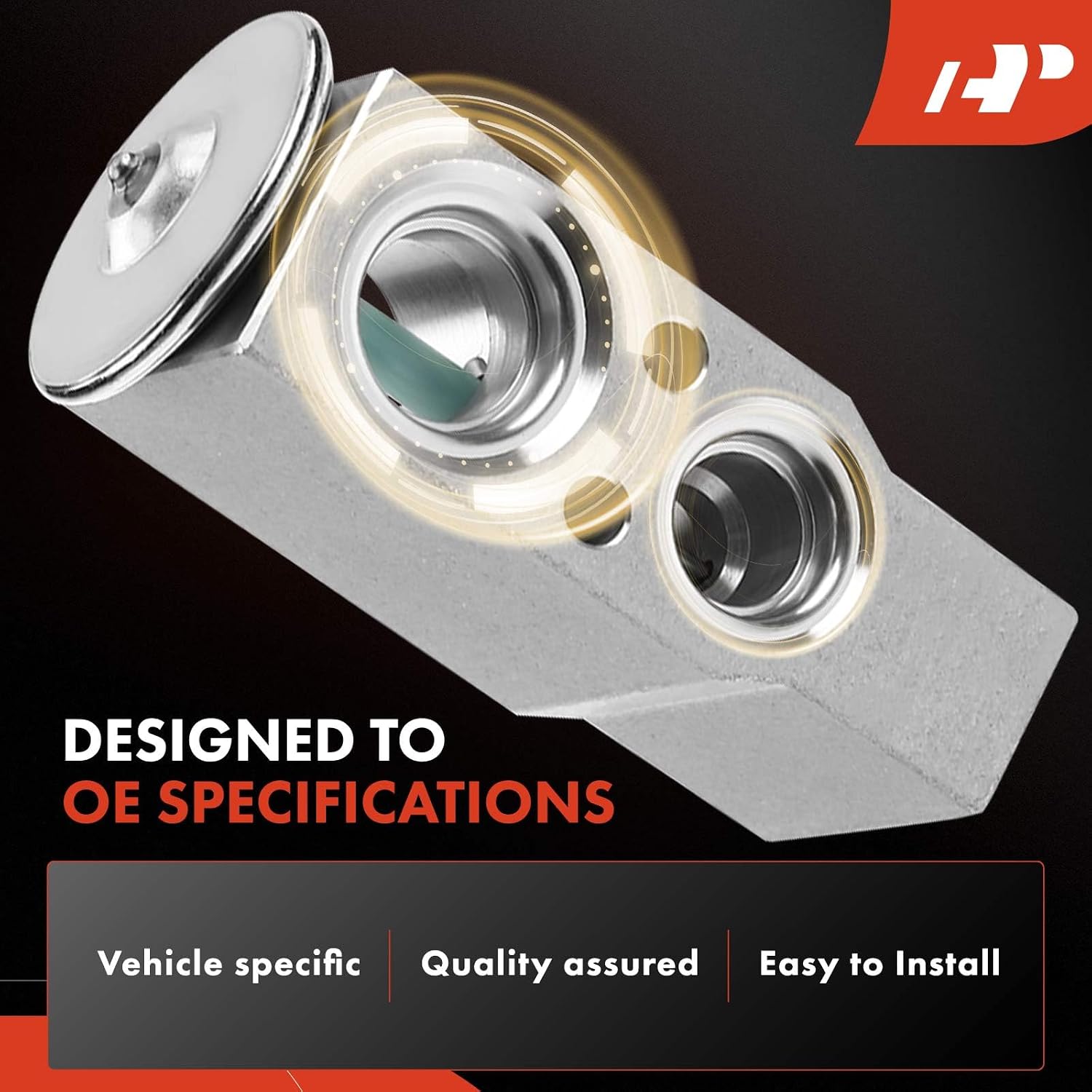 A-Premium AC Expansion Valve Compatible with Porsche 911 1999-2001 H6 3.4L, 911 2001-2012 H6 3.6L, 911 2005-2013 H6 3.8L, 911 2011 H6 4.0L, Boxster 1997-2012, Cayman 2006-2012