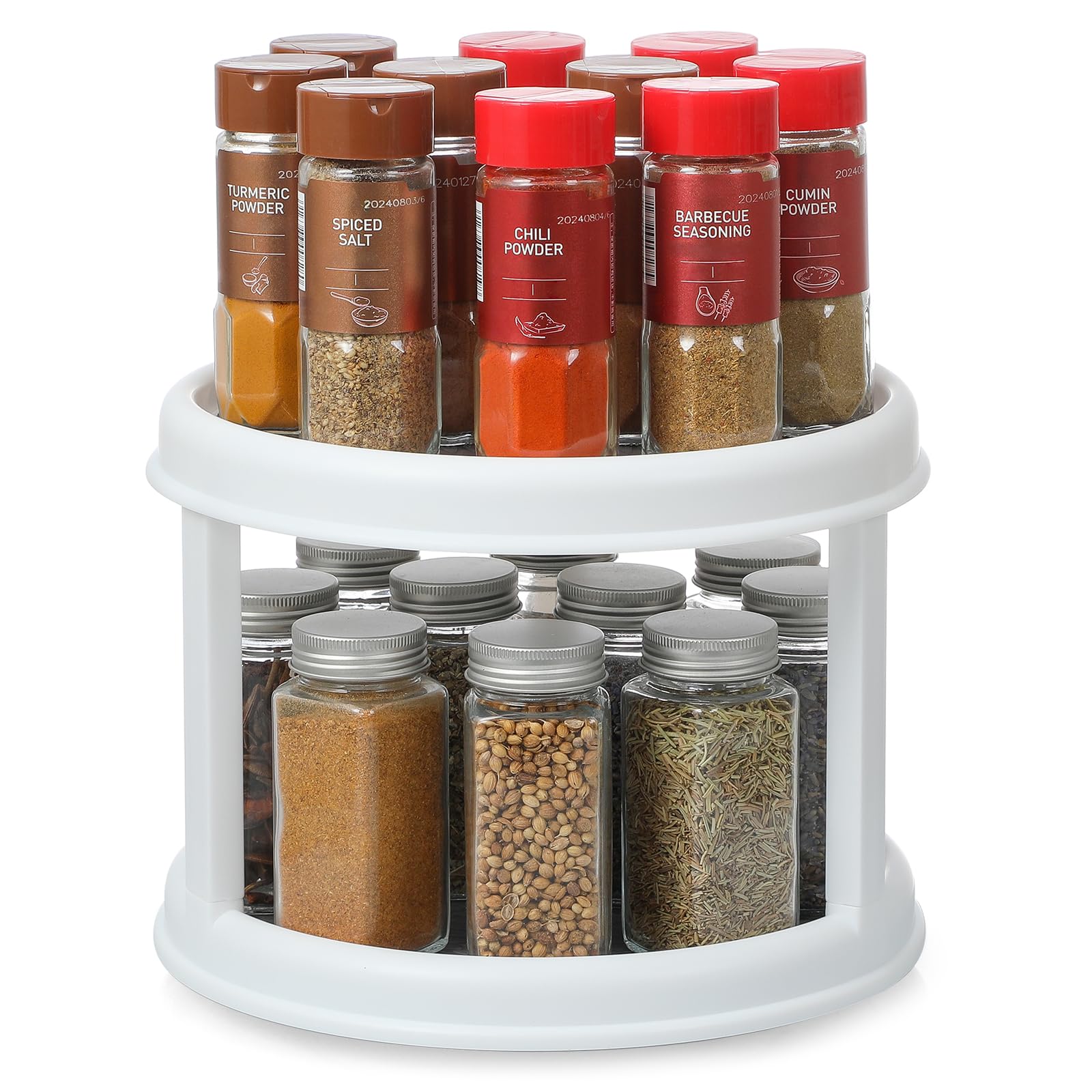 Snapklik.com : 2 Tier 10" Turntable Lazy Susan Spice Organizer ...