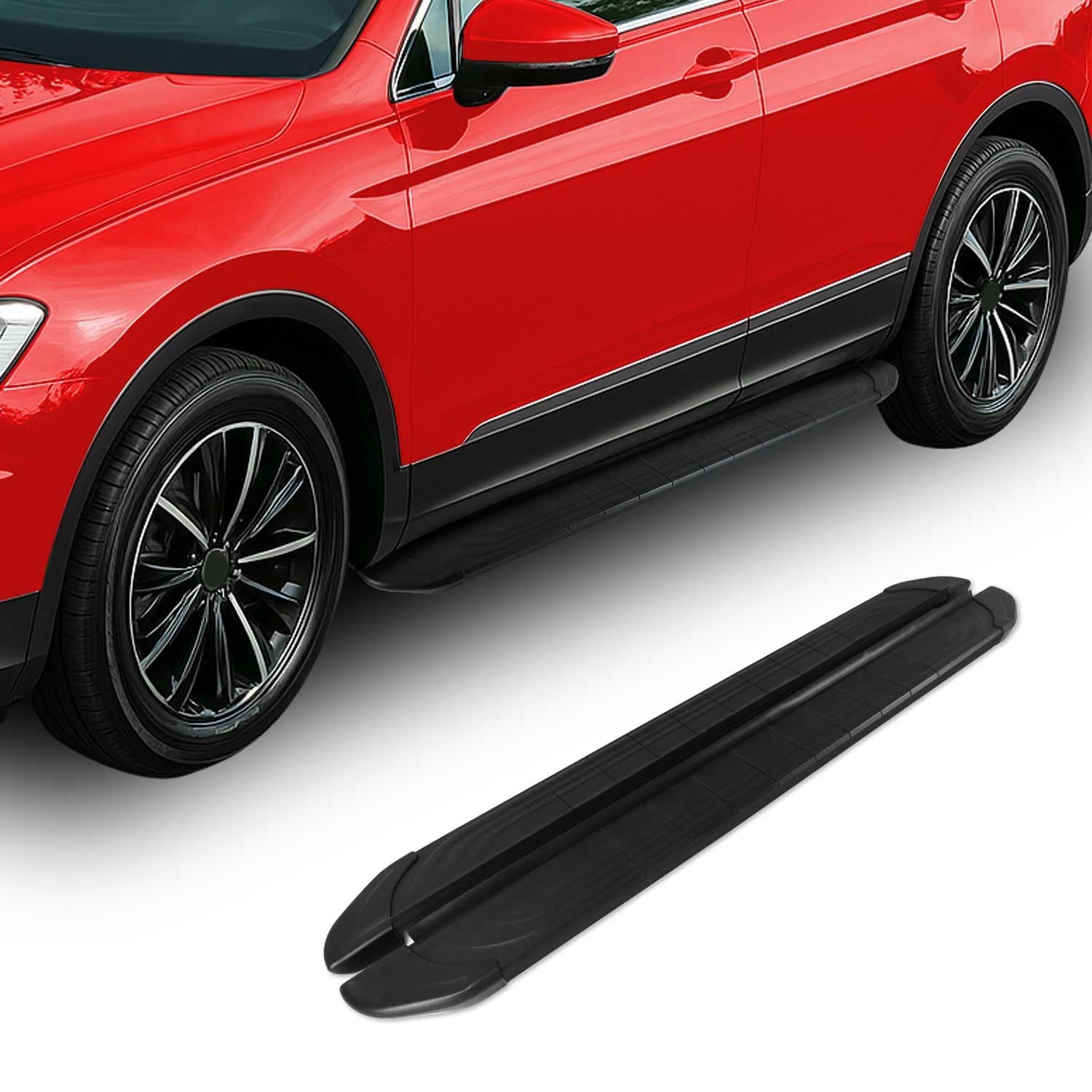 OMAC Marchepied latéral - Compatible avec Range Rover Vogue 2001-2012 - Supports en aluminium - Accessoire de décoration de voiture - Noir