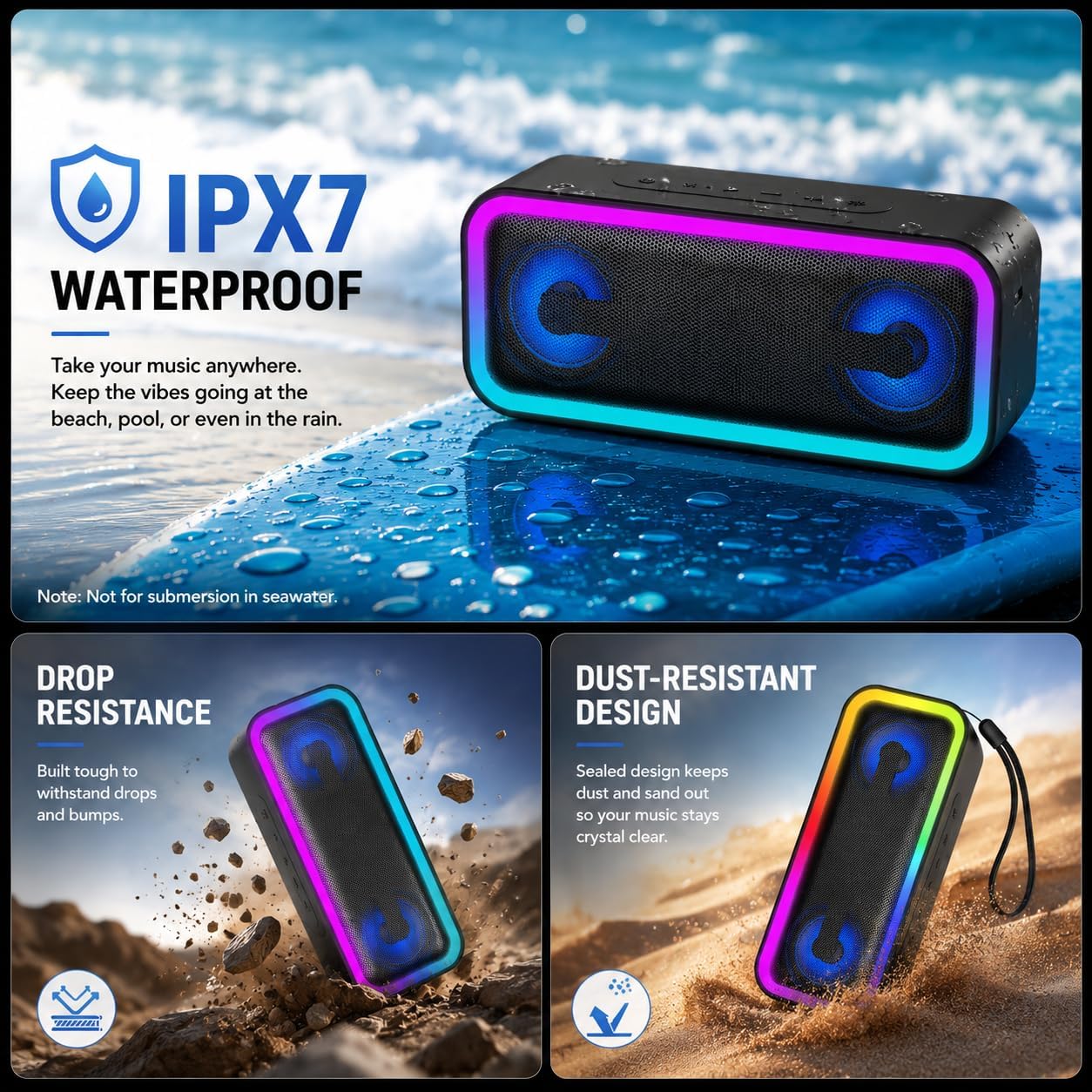 IKT Portable Bluetooth Speaker with Lights x Holidays/World Cup Stuffers, 30W Loud Stereo Sound, Bluetooth5.4, Enhanced Bass,24H Playtime, TWS Pairing, IPX7 Waterproof, Speakersfor Home/Party/Outdoor 7 71Yj7ad5kTL. AC SL1254
