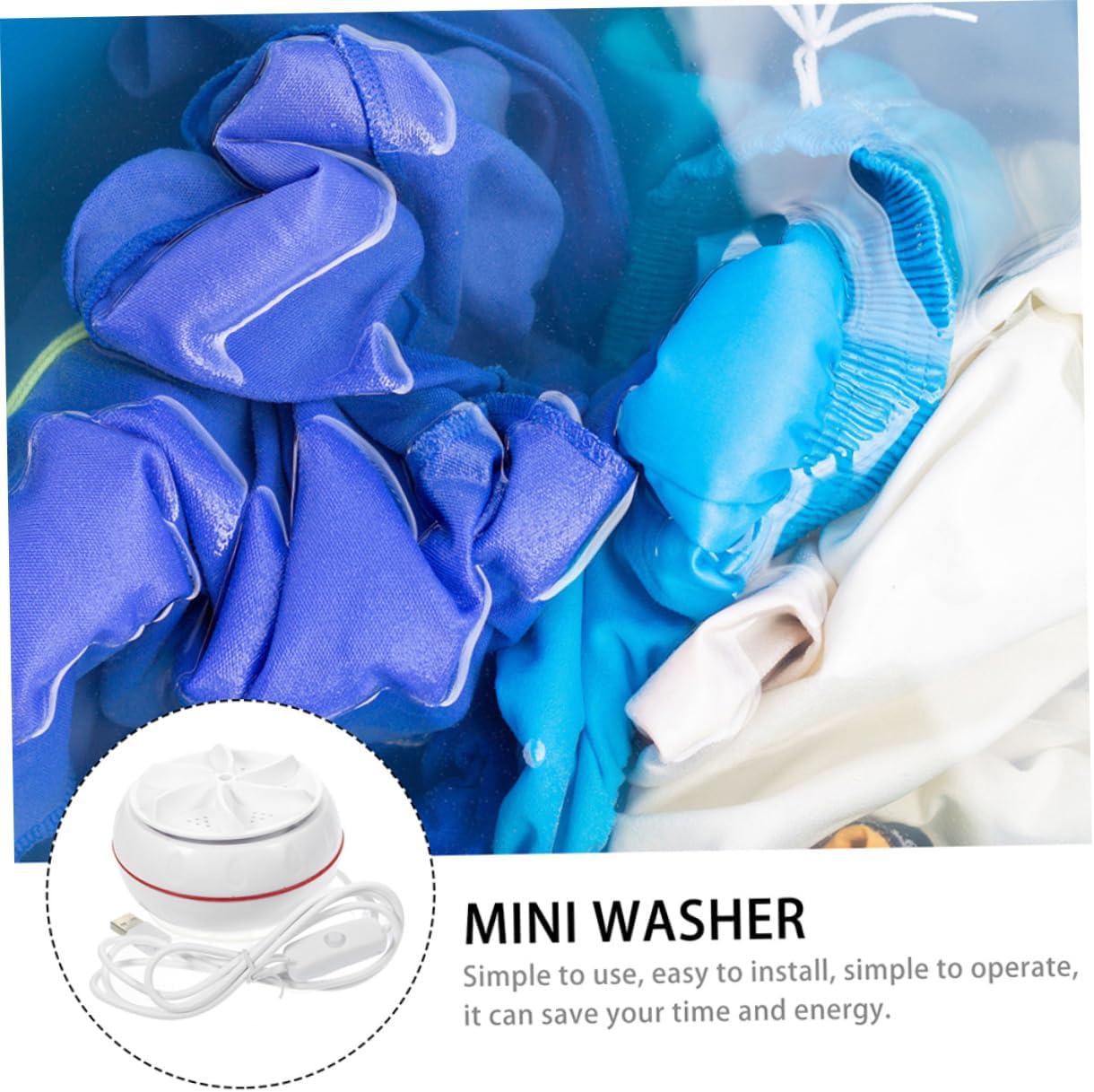Mini Portable Washer 10w USB Washing Machine for Travel and Clothes Xmas