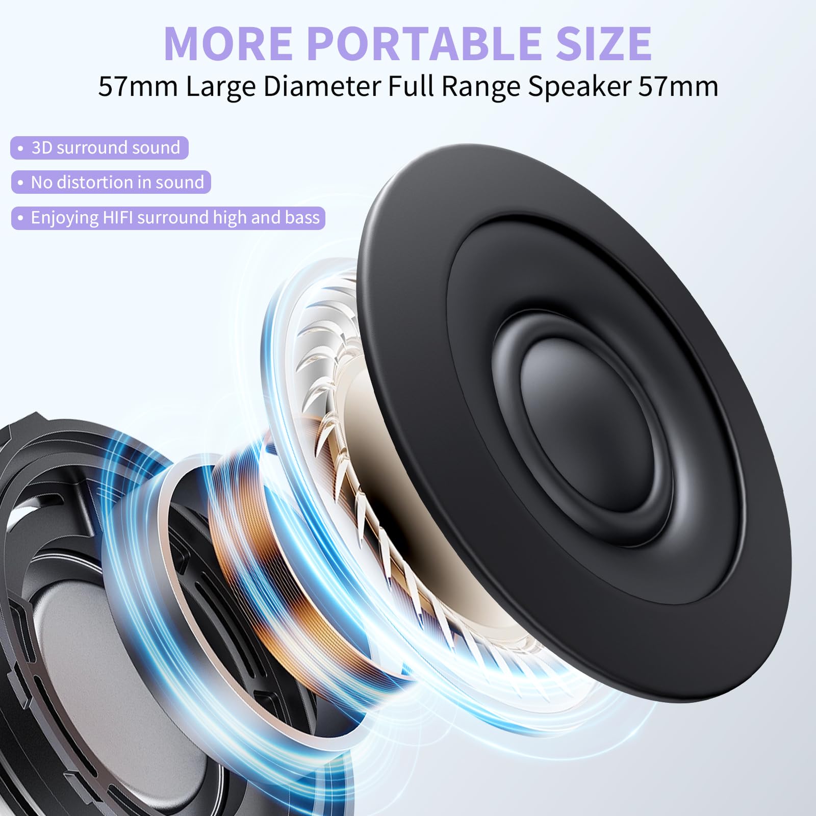 Damcyer Microfono Karaoke Giocattoli con 2 Microfoni Wireless,Karaoke Macchina per Bambini Mini con Bluetooth, Microfono Karaoke Portatile per Bambini e Principianti,Viola