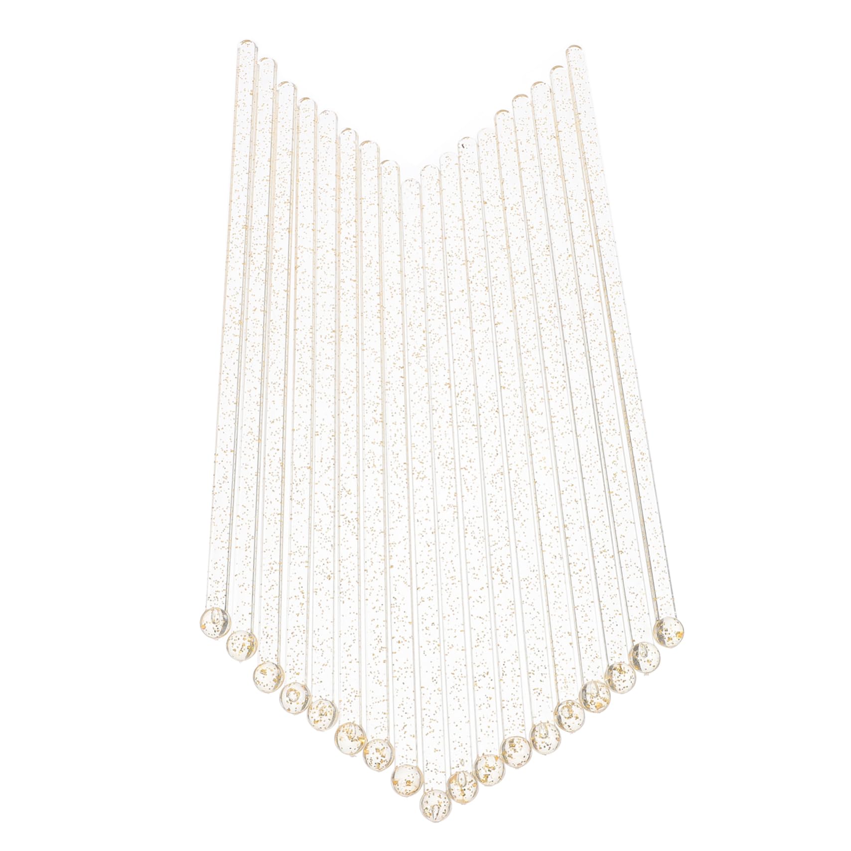 Unomor 100pcs Crystal Stick Juice Stirrers for Bar Mixing Rod Milk Tea Stirrers Sticks for Cocktails Cocktail Stirrer Mixing Sticks Stirrer Sticks Plastic Golden re-usable