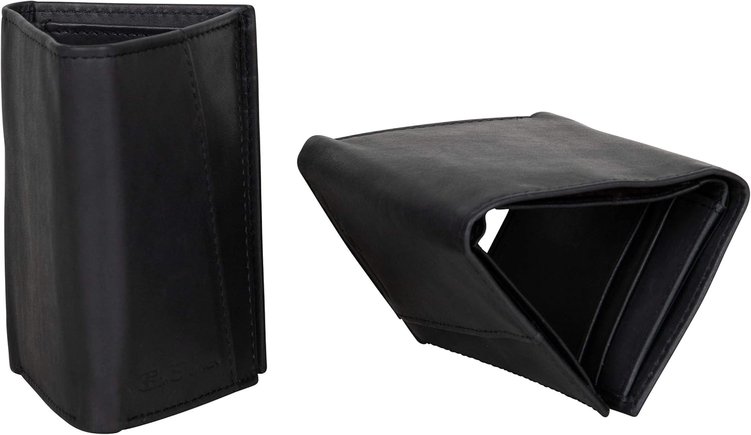 Ben Sherman Men's Manchester Bifold Slim Wallet Full-Grain Leather RFID Minimalist Gift Box