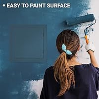 Vista 4 de Panel de acceso para paneles de yeso, 12 x 12 pulgadas, cubierta de orificio de pared, puerta de acceso, panel de acceso de plomería para paneles