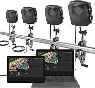 Brinno BCC2000 Plus 4-Pack Time Lapse Construction Camera Bundle, Long Lasting Battery Life, 10M Extender Cable for Laptop Tablet, Stable Clamp Mount, IPX5 Waterproof Case