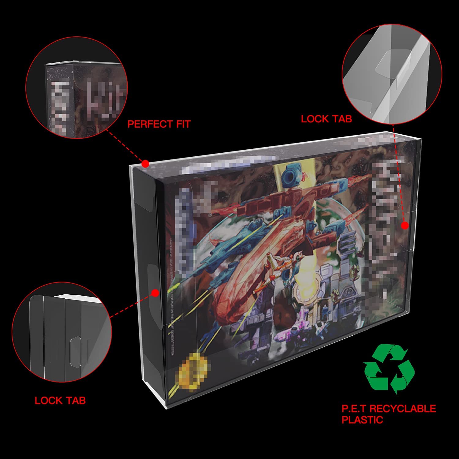 mumisuto 10 Piezas Protectores de Juegos en Caja de Funda Protectora de Plástico Transparente a Prueba de Arañazos para Game Boy GBA Tamaño del Juego en Caja, 5x5x0.98in