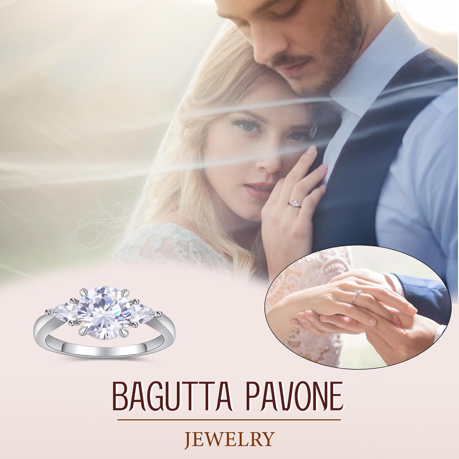 1CT Natural Green Olivine/Yellow Crystal/White/Blue Topaz Stone/Radiant Cut White/Pink/Yelow/Blue/Green Stone/3-Stone Engagement Rings for Women 18K Gold Plated 925 Sterling Silver - Image 7