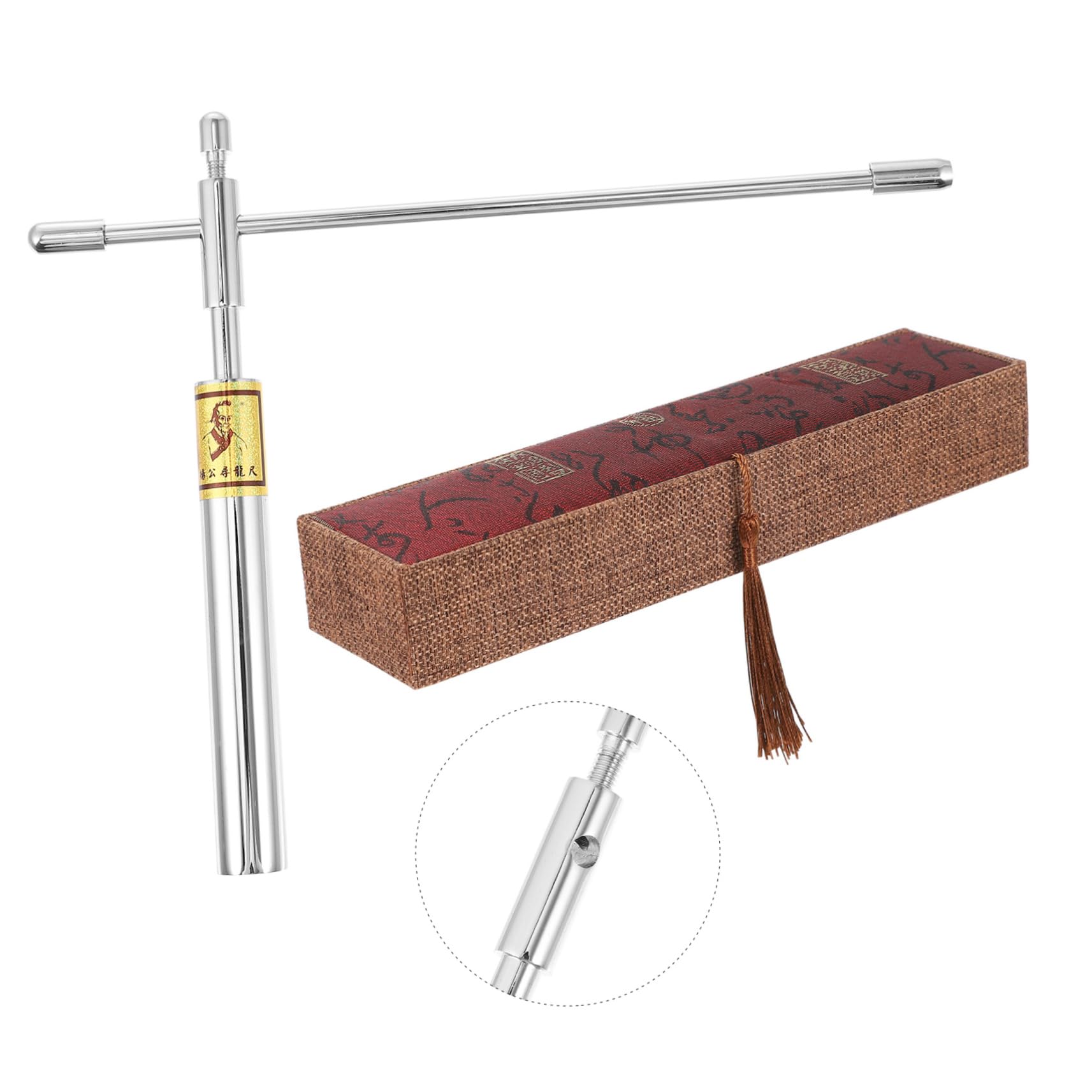 Bacchetta Rabdomante in Rame Argento, Set 1 Pezzo, Portatile
