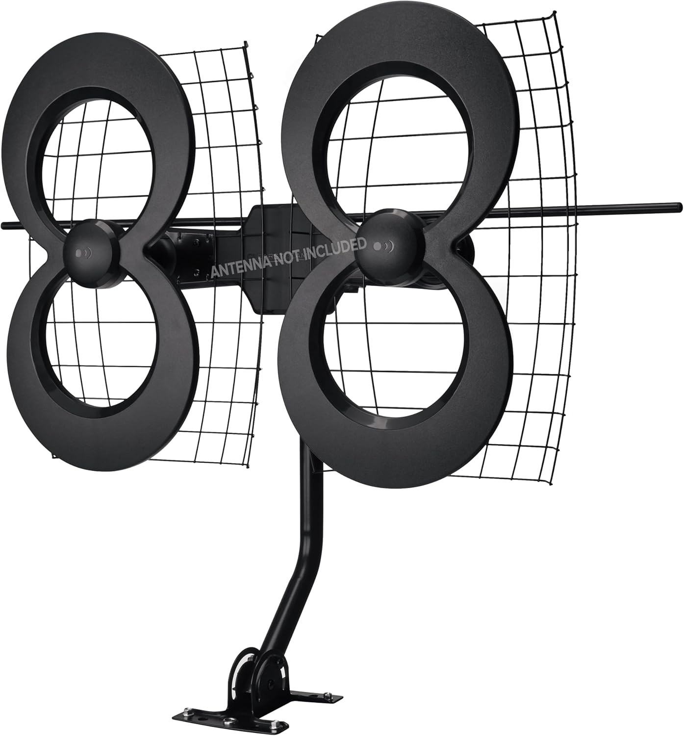 Antennas Direct ClearStream 4MAX TV Antenna Reflector w/Assembly Kit – All-Weather Easy Install (Black)