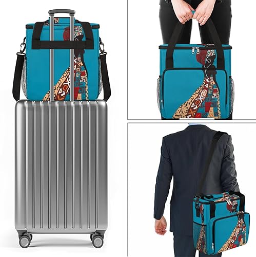 Miniatura 7 de Cafetera africana étnica para mujer, bolsa de transporte para Keurig K-Mini o K-Mini Plus K-Mini Plus K-Cup Pods, portátil, bolsa de viaje