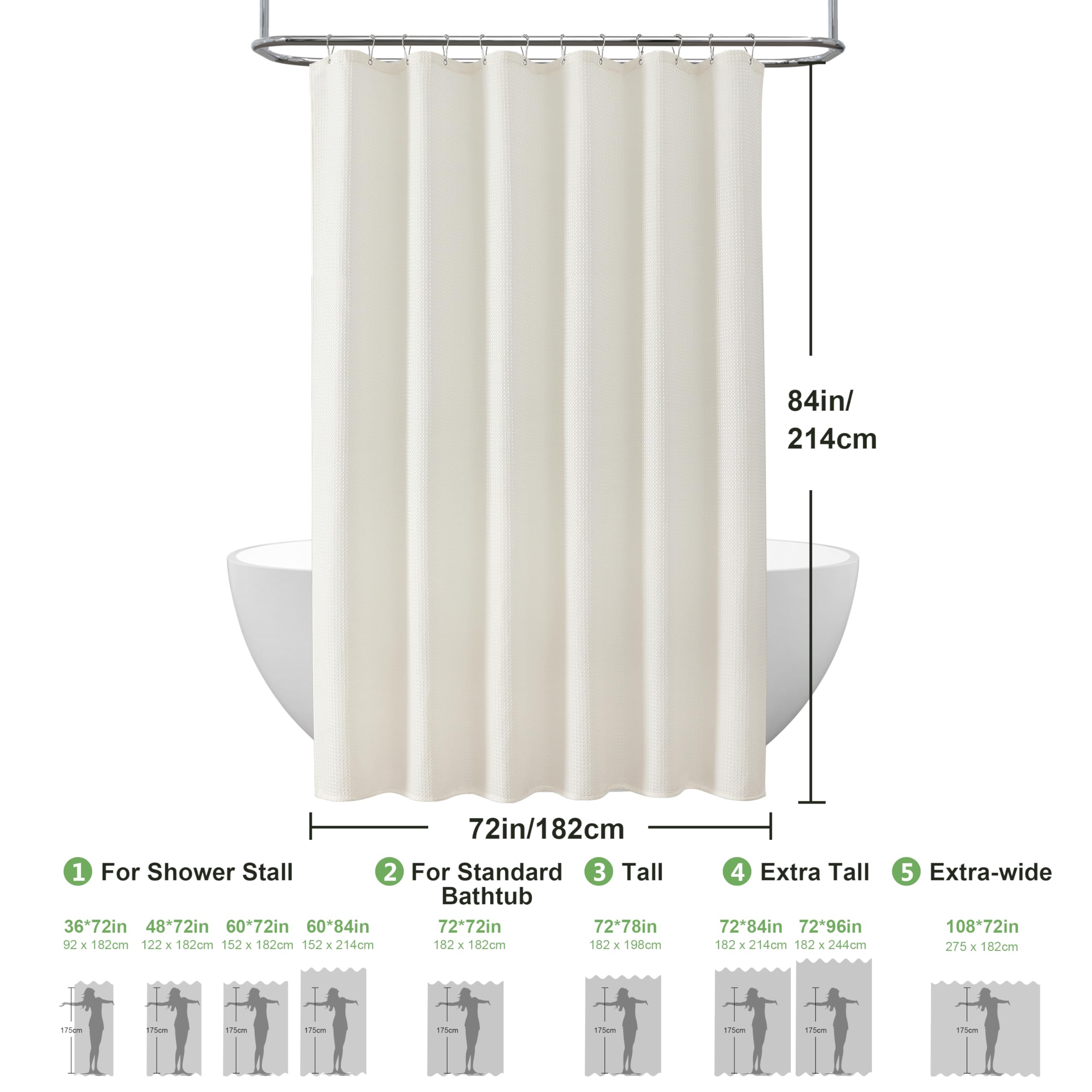 Avanzi Nota Lavoratore Tenda Doccia Per Vasca Da Bagno Quadrante Presto Temperar - Foto 9