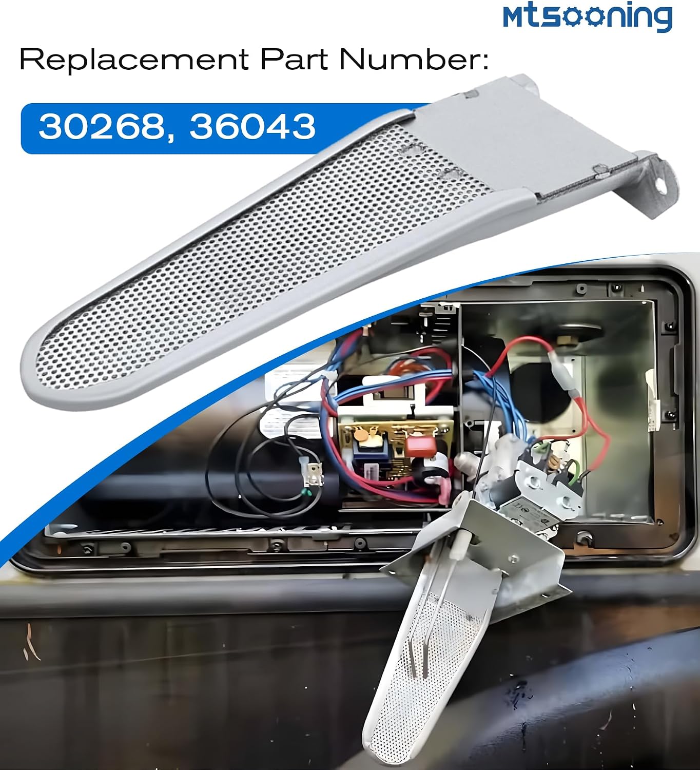 30268 36043 RV Burner Head Kit Replacement for Atwood Hydro Flame Furnace, RV Furnace Burner Head Compatible with 79 85 AFM AFS Series Furnaces