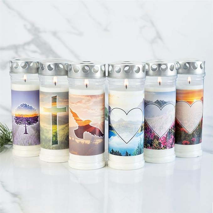 20 pezzi Grab luce motivo rose, 20 x 7,5 cm – Durata: circa 7 giorni – 3810 – di alta qualità Grab luce von Aeterna con regenfestem Deckel da