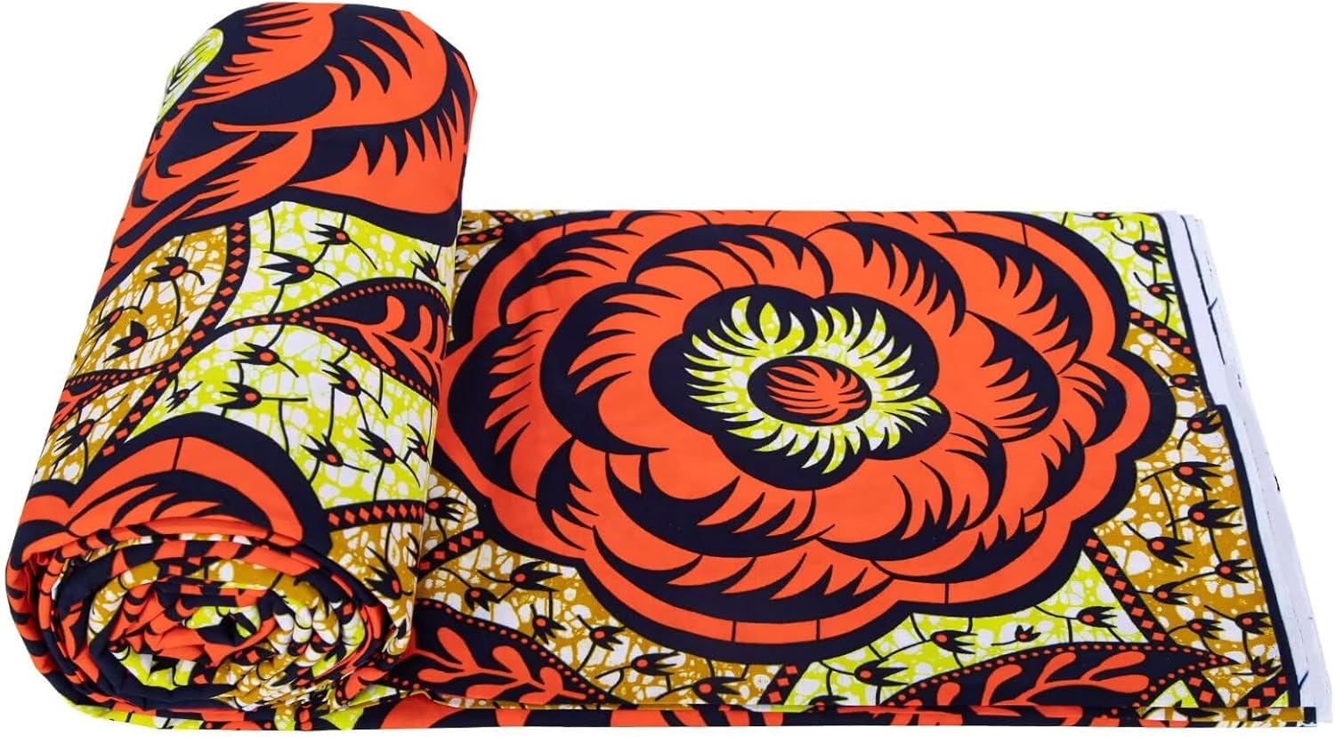 6 Yards African Ankara Wax Printing Cotton Fabric Used for Party Clothing Craft DIY Sewing Textiles