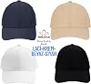 Perlotus Unisex Sports Cap Hat Micro Polyester Fabric 6 Piece Ventilated Adjustable Metal Buckle Four Seasons Lightweight Summer Hat Black