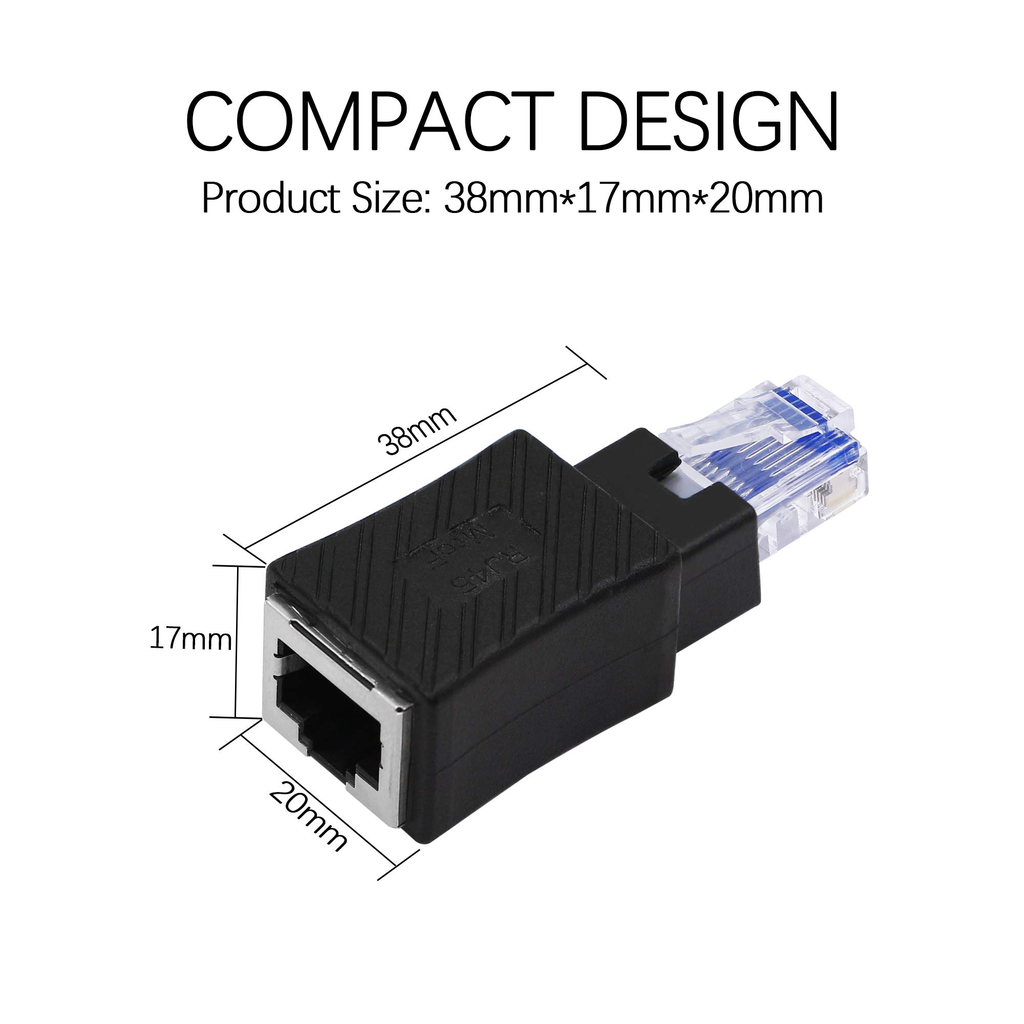 YACSEJAO USB 2.0 Auf Ethernet Extender – Verlängerung Für USB-Geräte Bis 50 M Mit Cat5e/6-Kabel