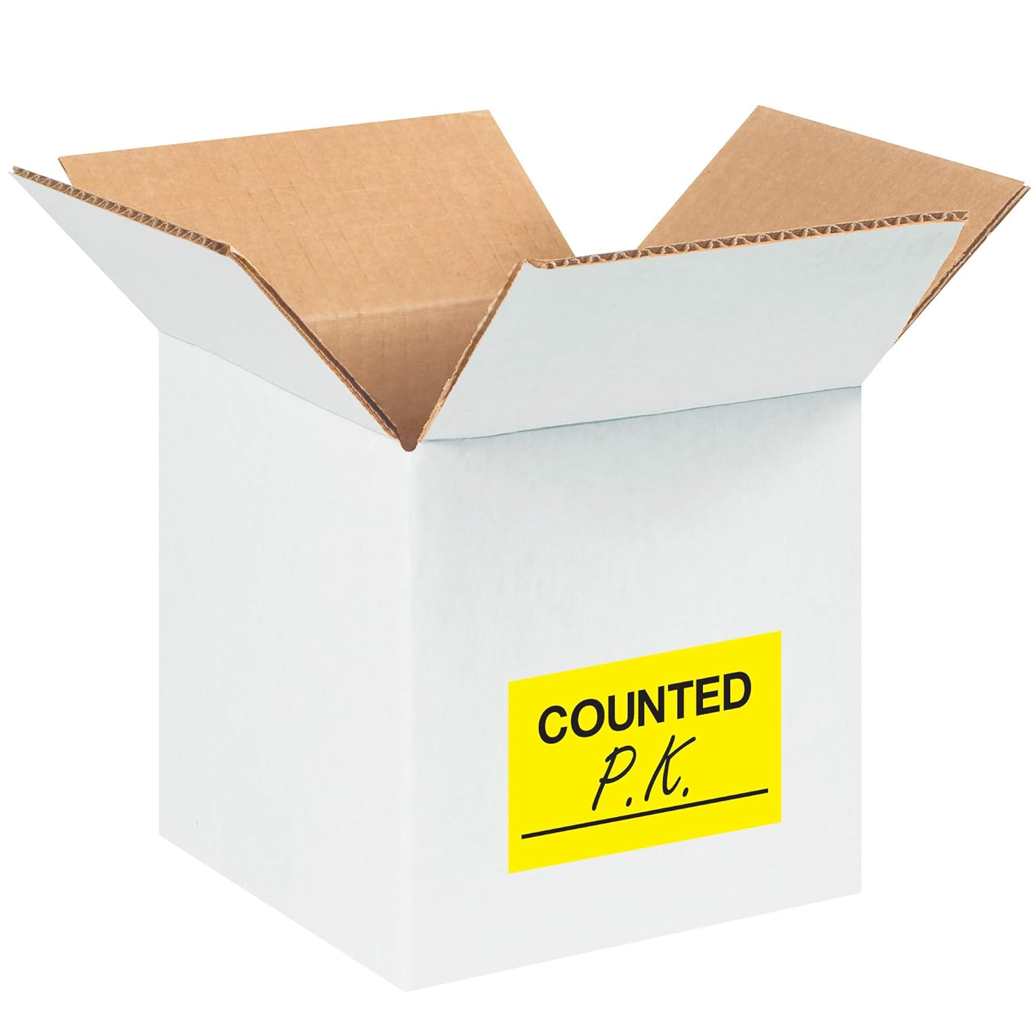 Tape Logic Shipping & Handling Label, Legend"Counted_", 3" L x 2" W, Fluorescent Yellow (DL1128) : Industrial & Scientific