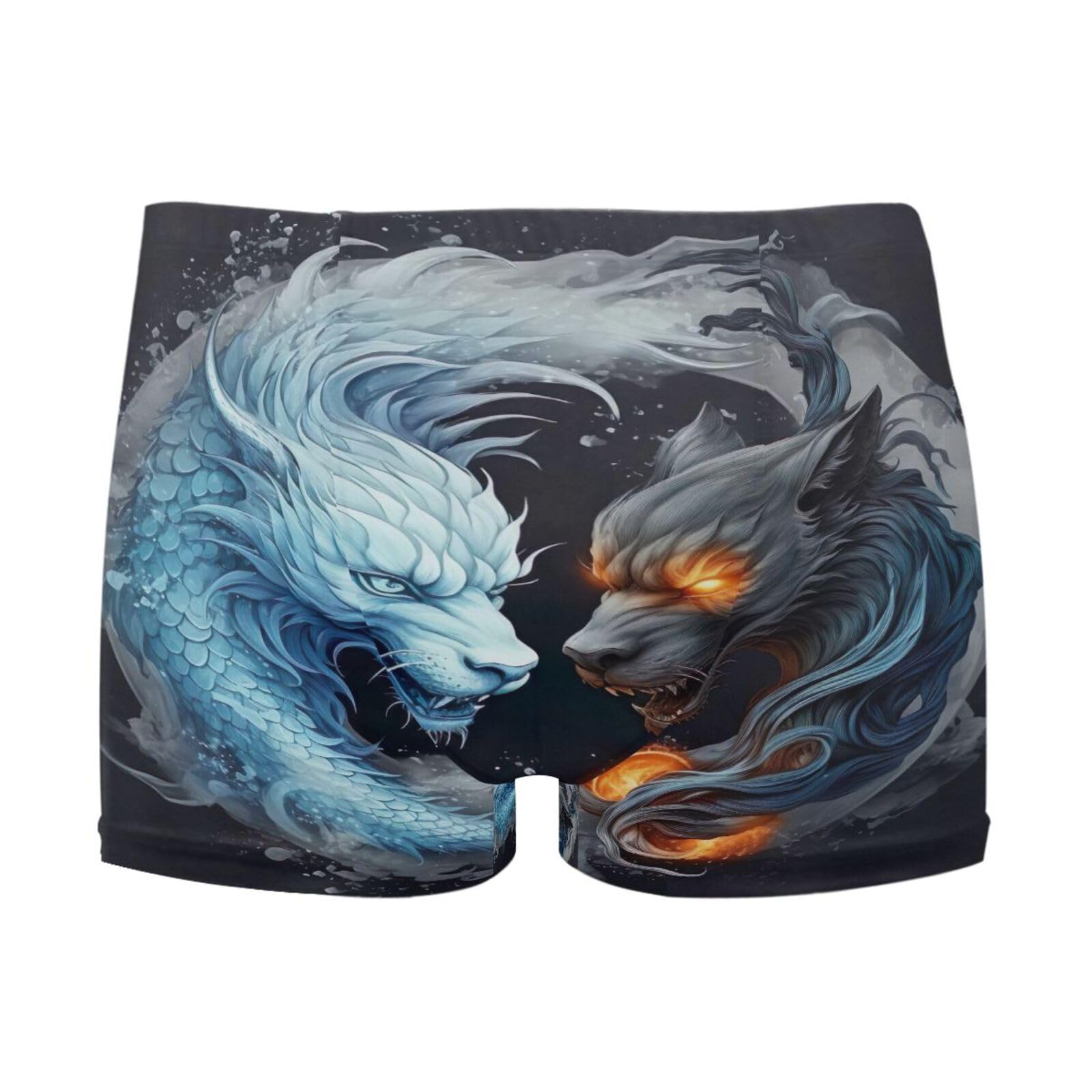 Mens Swim Trunks Yin Yang Dragon Square Leg Swimwear Bathing Suits Swimsuit for Men XL 202a6870