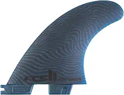 FCS Quilhas De Surfe Performer Eco Neo Glass (Média, Tri (3 Quilhas)), Azul