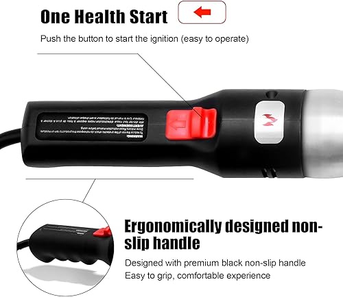 Miniatura 2 de GGC Encendedor eléctrico de carbón para ahumadores de huevos verdes grandes, barbacoas, parrillas, chimeneas de leña y pozos de fuego (material de