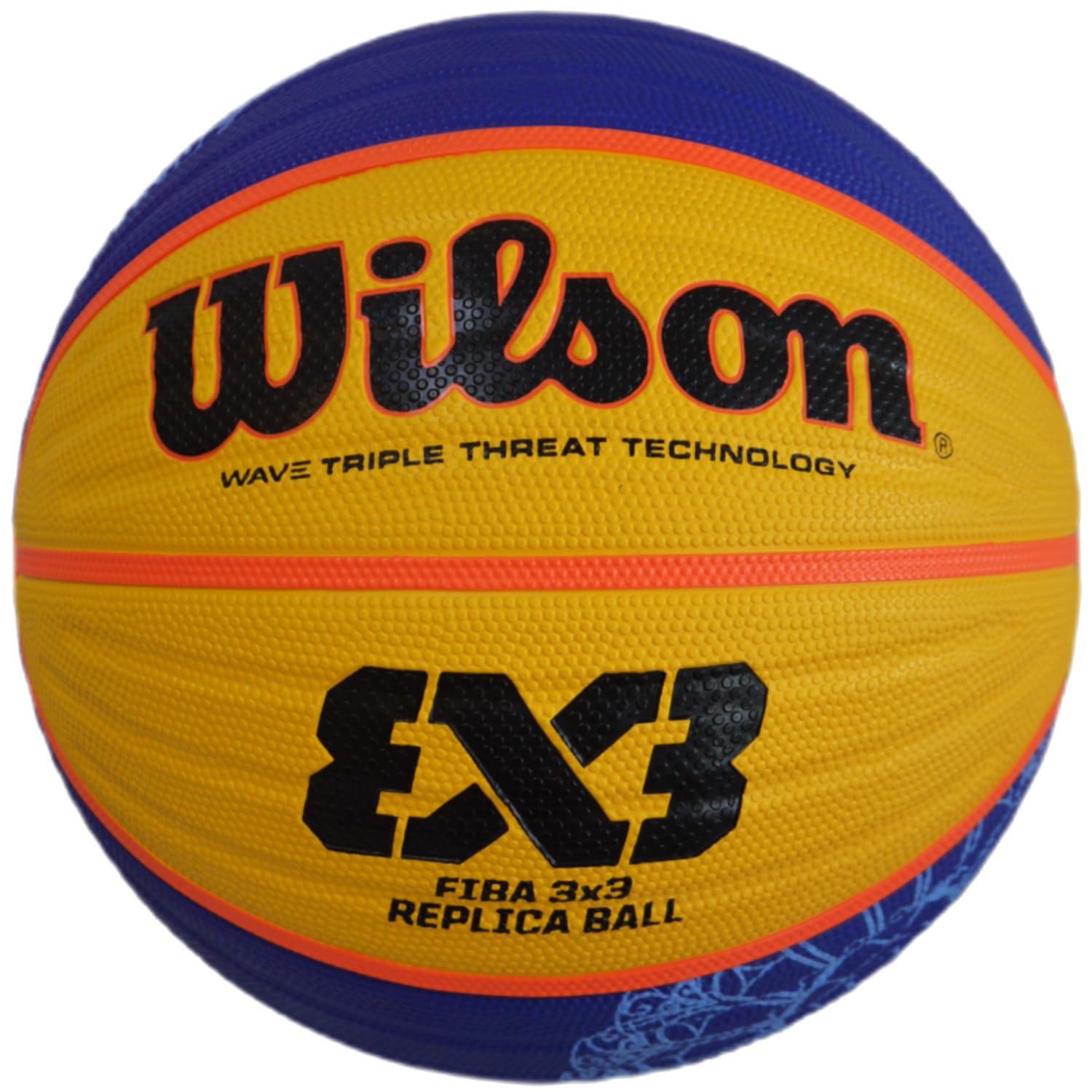 Wilson FIBA 3X3 Paris 2024 Replica Ball WZ3015001XB, palla da basket, unisex, giallo, 6 EU